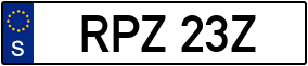 Trailer License Plate